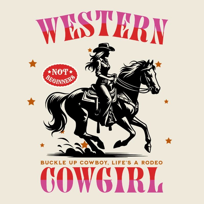 Howdy Rodeo – Not for Beginners" design