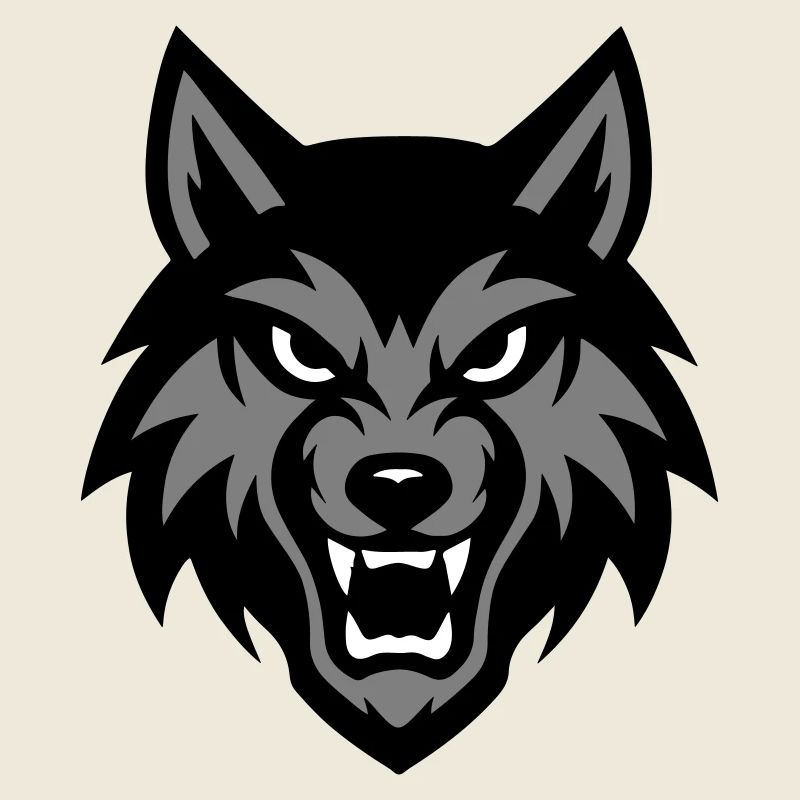 Wolf Kopf Tier