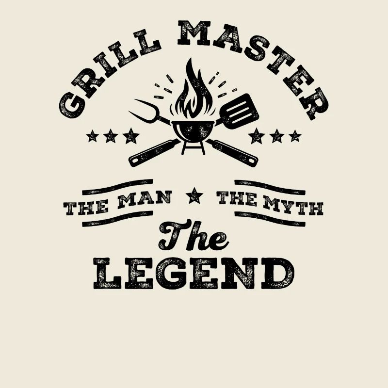 Grill Master The Man The Myth The Legend BBQ Dad