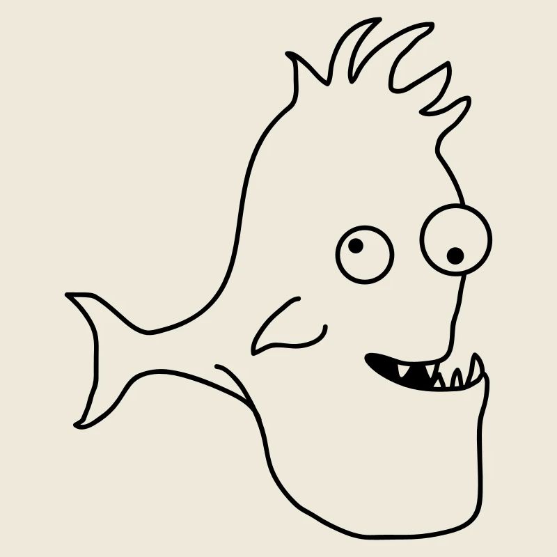 Stupid Crazy Comic Fish