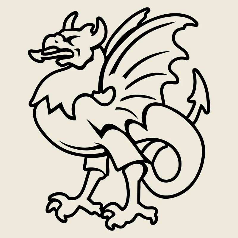 fantasy creature griffin drawing Bornholm