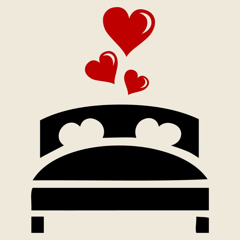 Marriage Bed Hearts