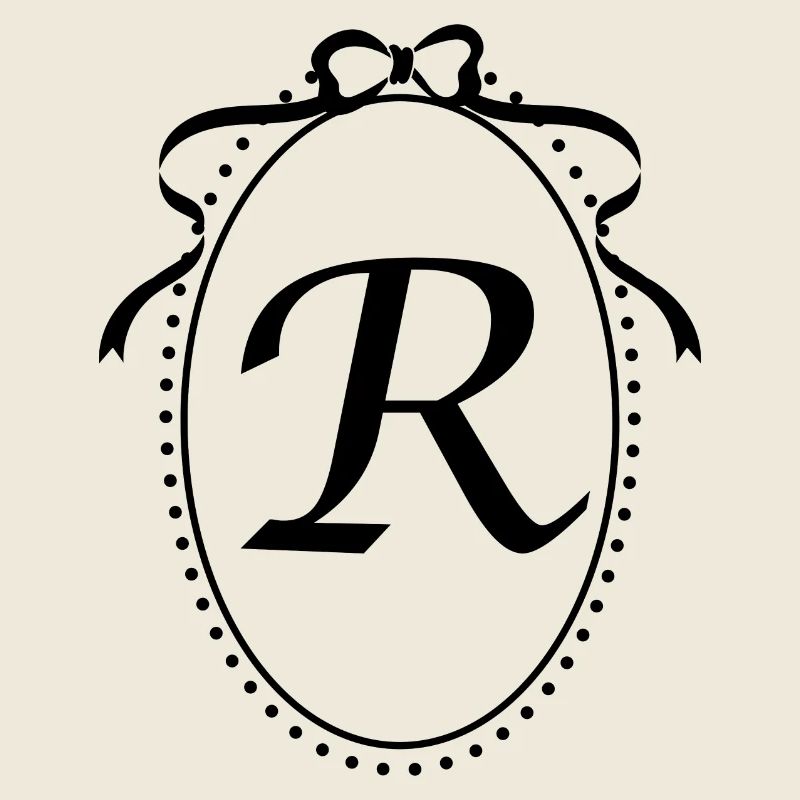 Vintage Letter r Ribbon - Gift Idea