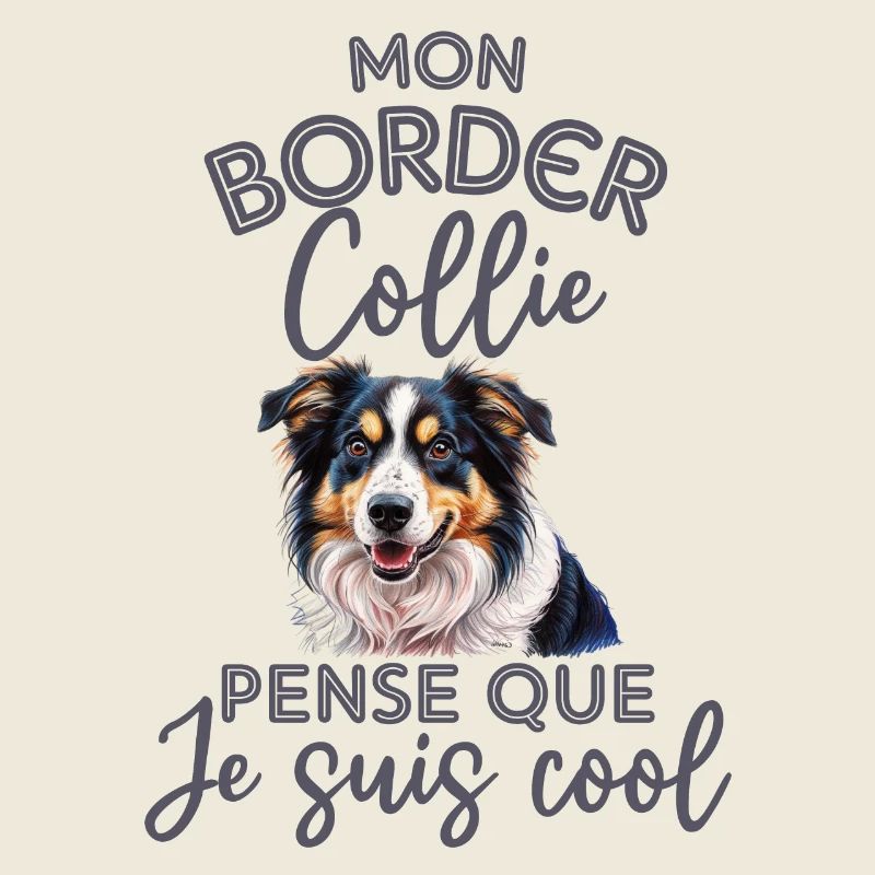 Mon border collie pense que je suis cool