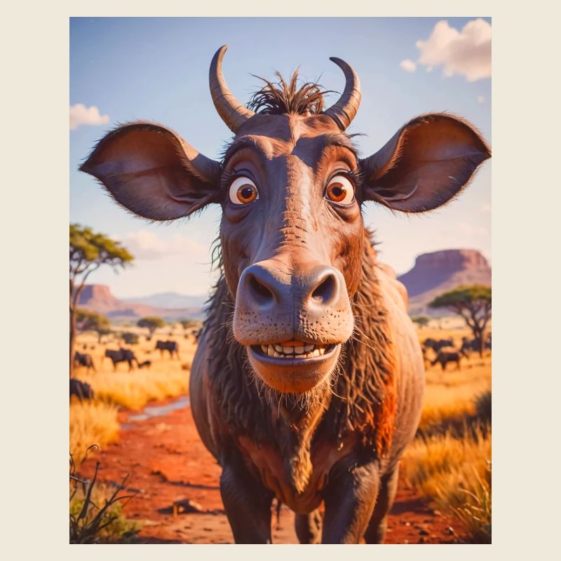 super cute african animals– Wildebeest