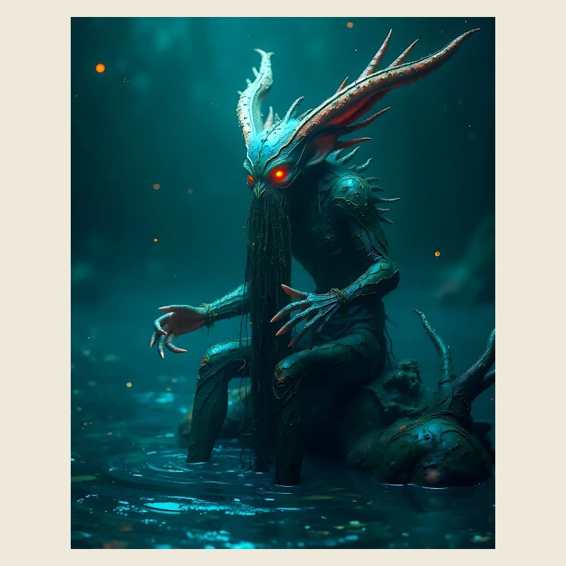 Vodnik, démon de l’eau slave tapi dans les rivières profondes