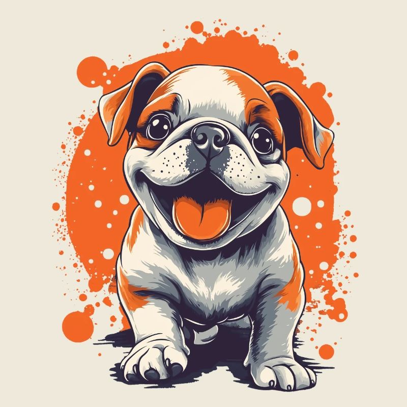 Bouledogue anglais chiot drôle chien chiens