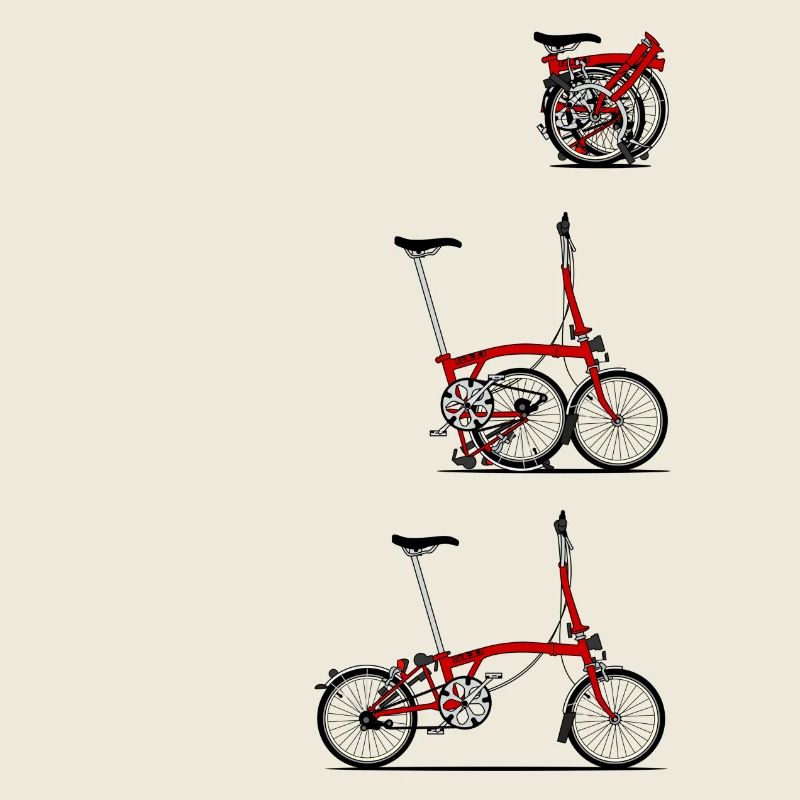 J'aime mon pliant Brompton vélo