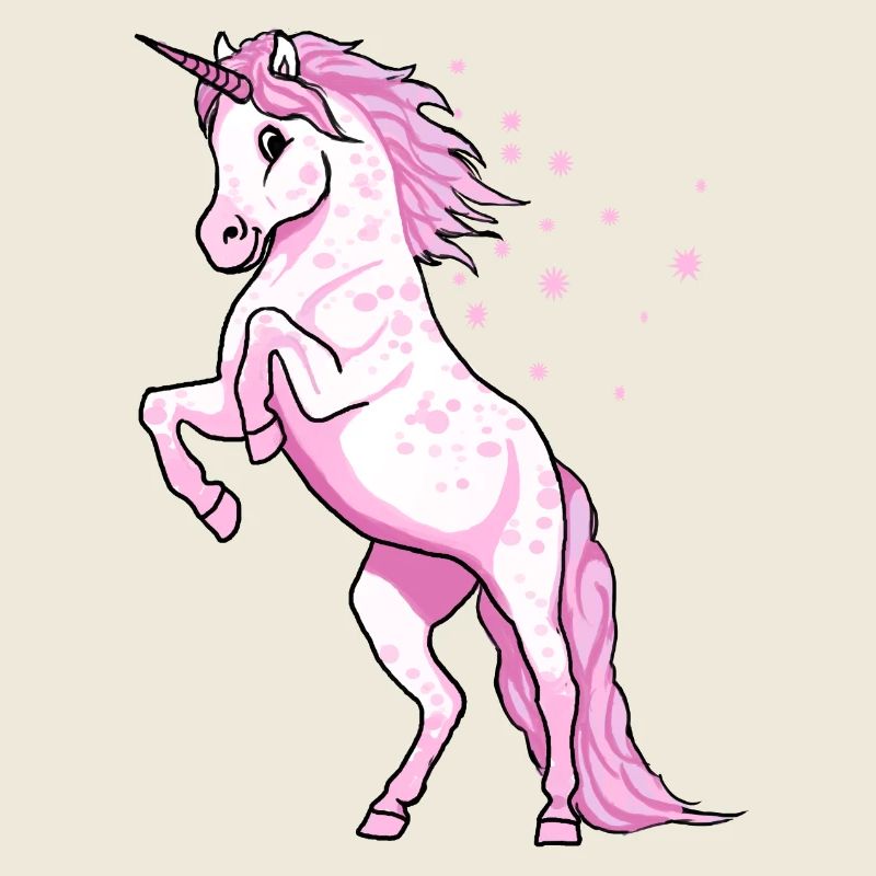 Pünktchen Einhorn Rosa