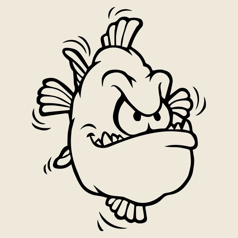 angry fish