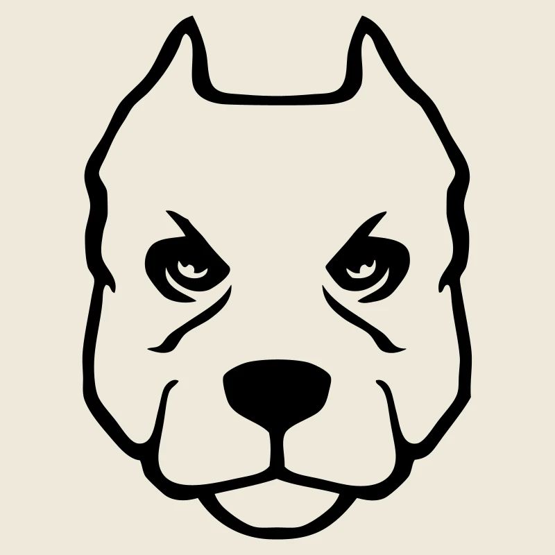 pitbull American Pit Bull Terrier Hundekopfzeichnu