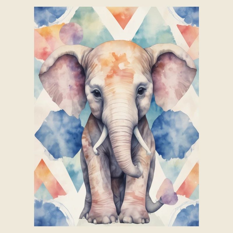 Éléphant coloré