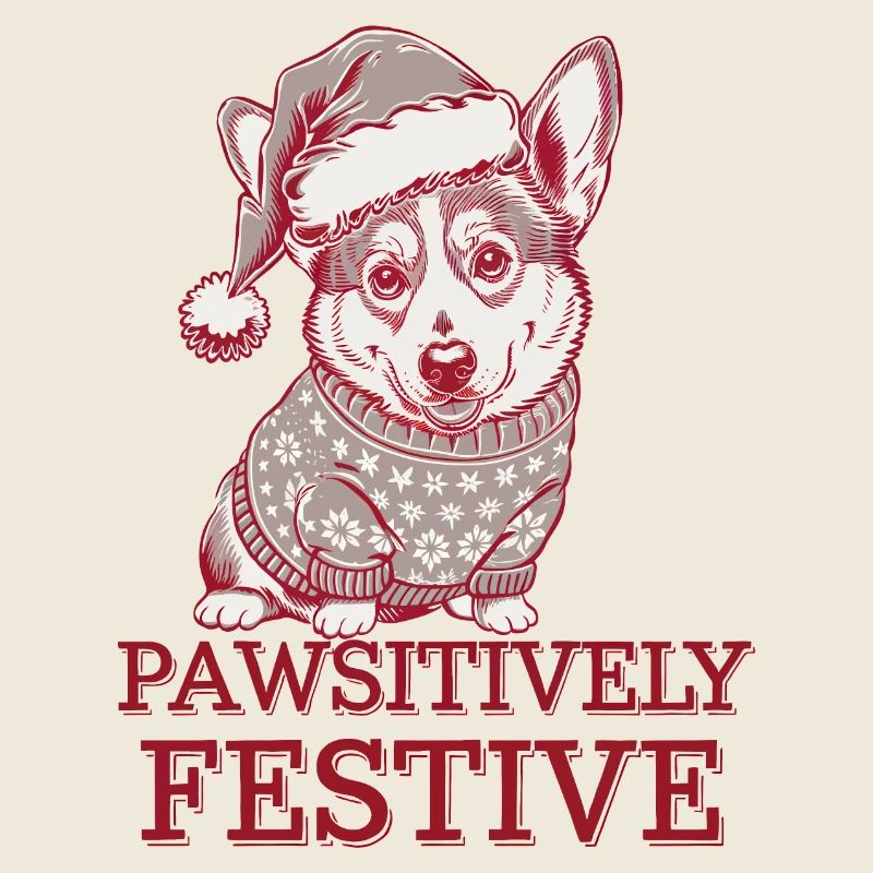 Corgi Pawsityvely Festive