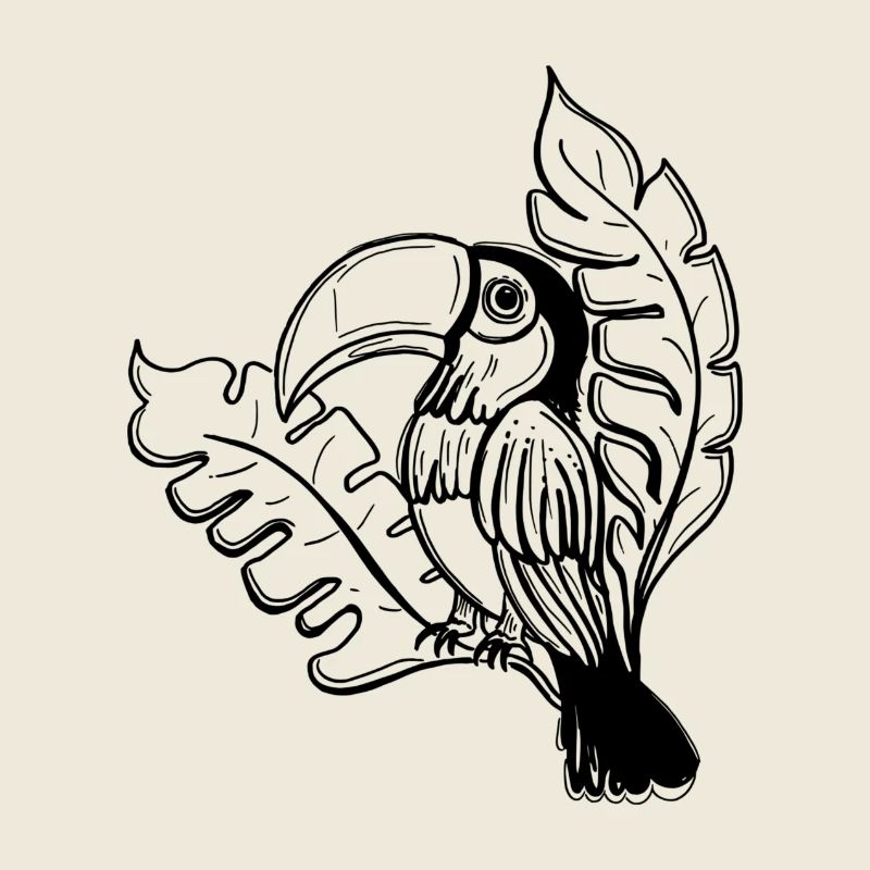 Toucan à feuilles