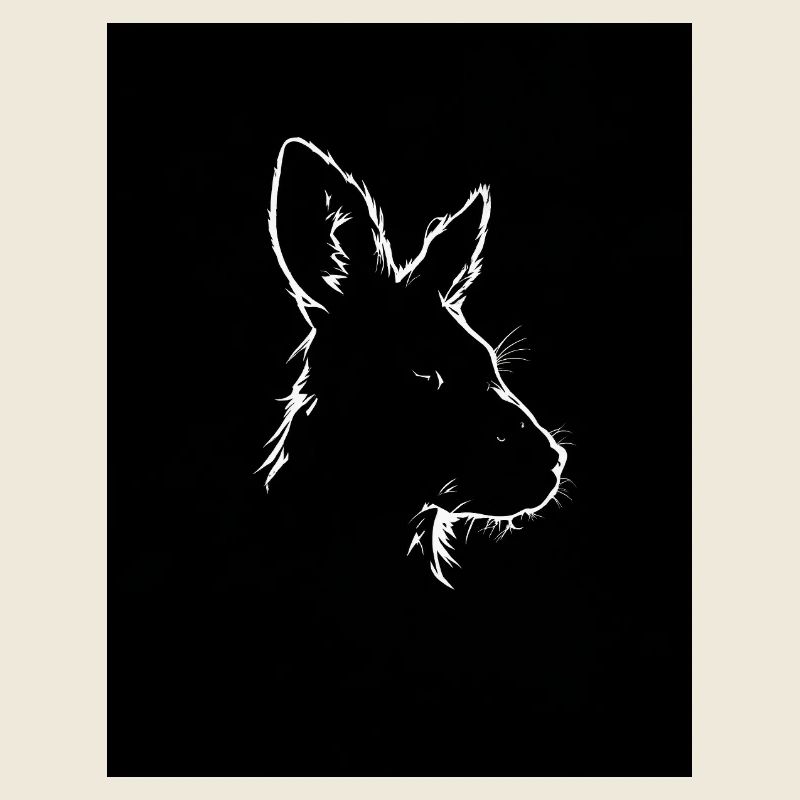 Känguru-Silhouette