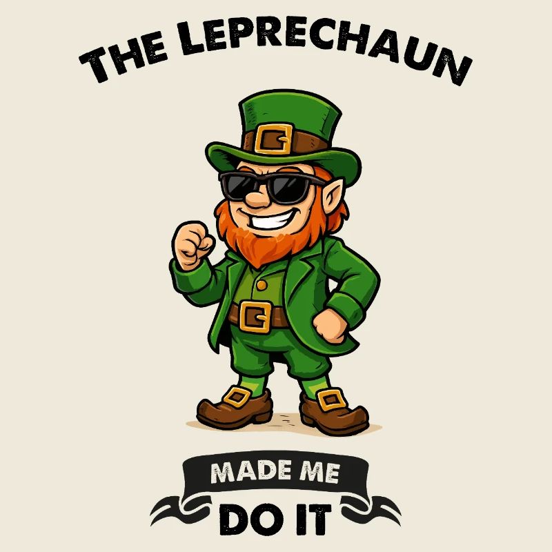 leprechaun sonnenbrille comic