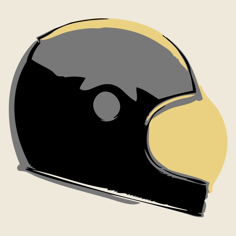 Retro Caferacer Helm