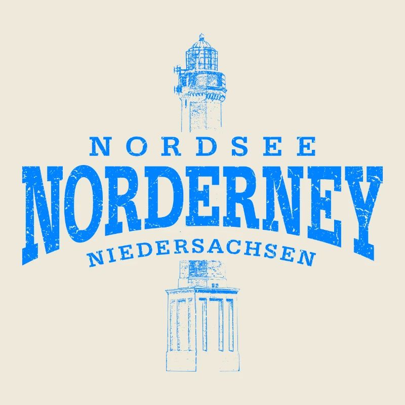 Norderney North Sea (blue oldstyle)