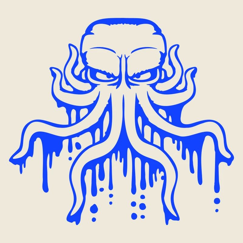 Octopus Graffiti Drop Spray Paint Squid