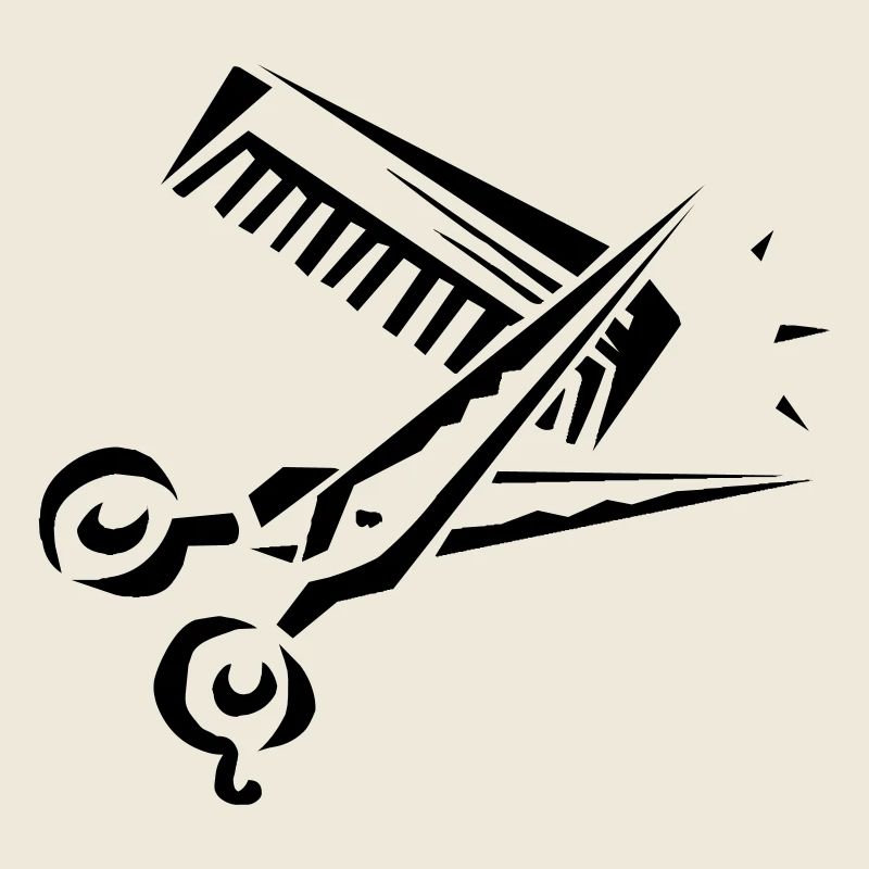 Sissors and comb