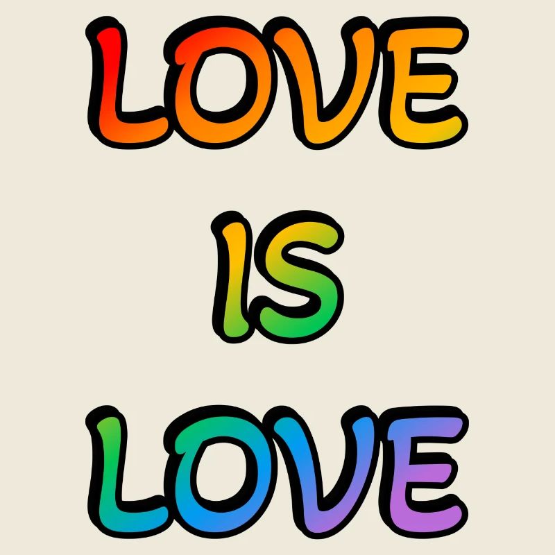 Regenbogen-Liebe ist Liebe