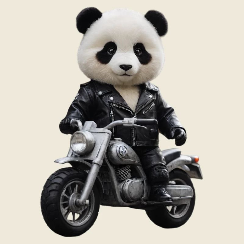 Biker Panda