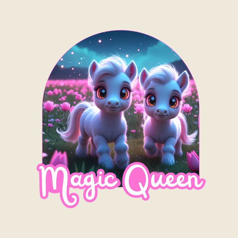 Two Cute Ponies - Magic Queen