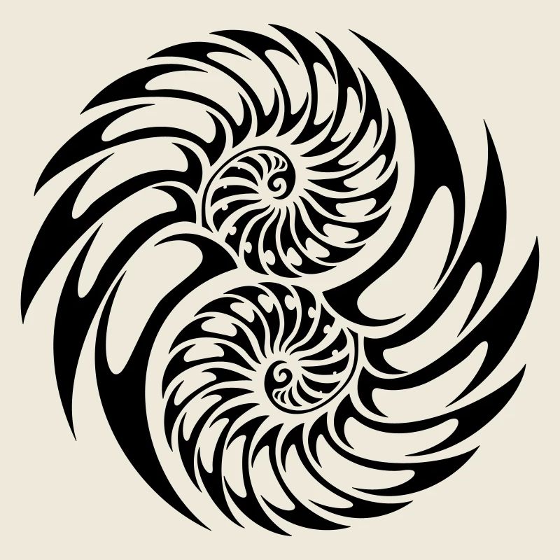 yin yang tribal