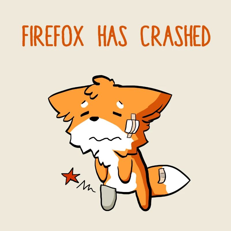 Firefox has crashed funny