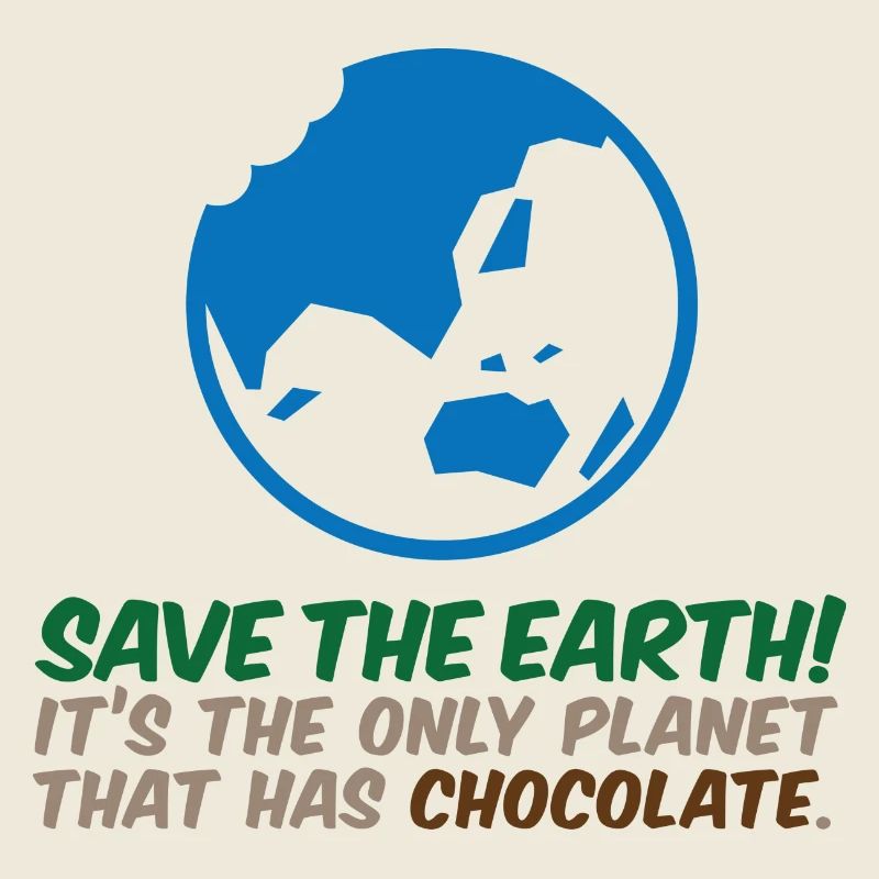 Sauver la planète. Il est chocolat!