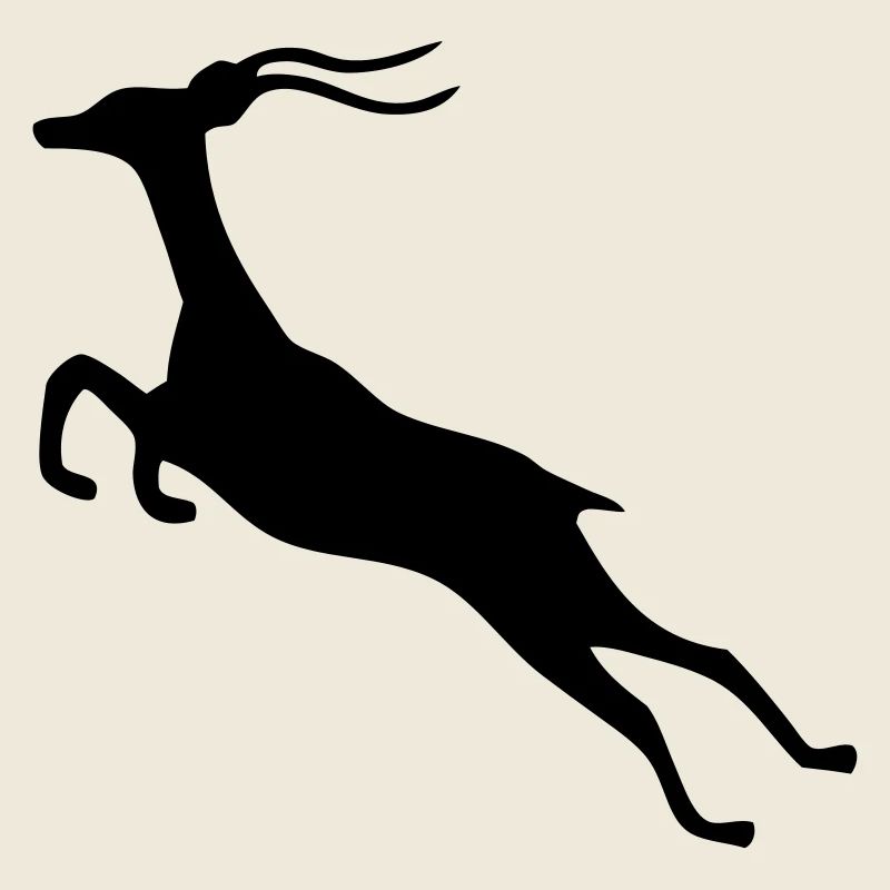 gazelle drawing animal gazelle springbok wild safa