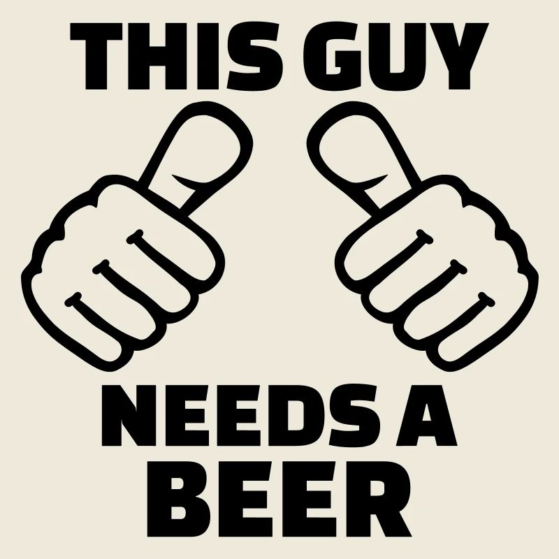 This guy needs a beer