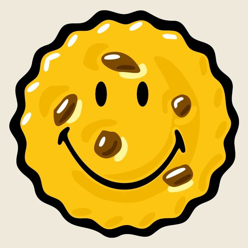 Smiley Chocklate Chip Biscuit