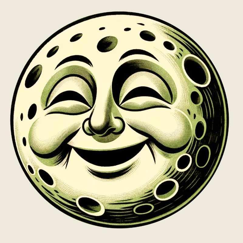 Moon laughs
