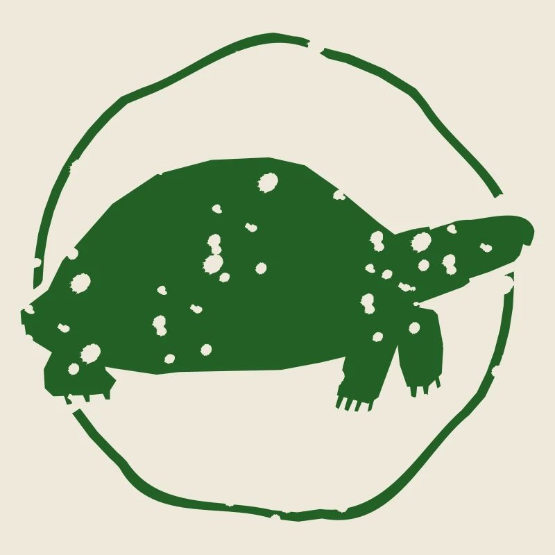 Turtle with white dots | Vectorgraphic