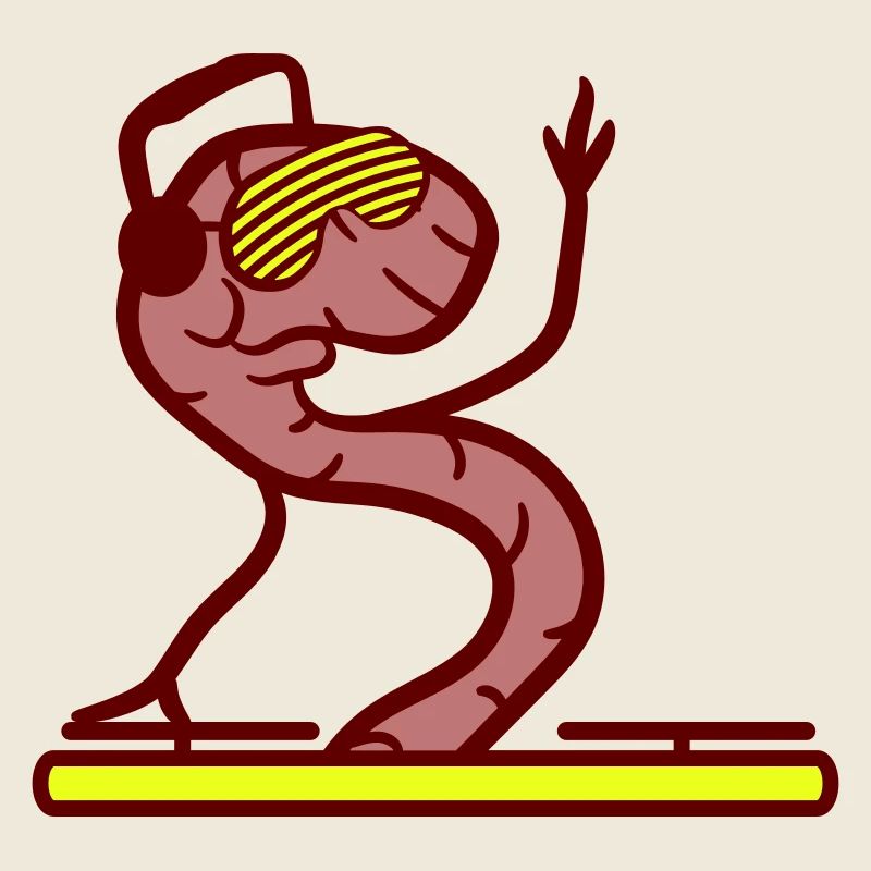 DJ Worm Mixer Vinyl Record Worm