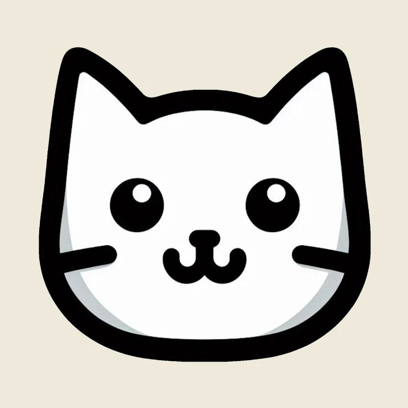 Einfaches Katzendesign