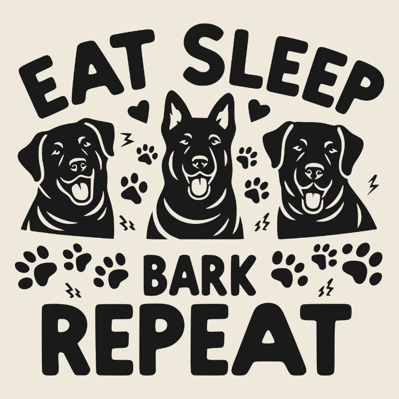 Eat Sleep Bark Repeat