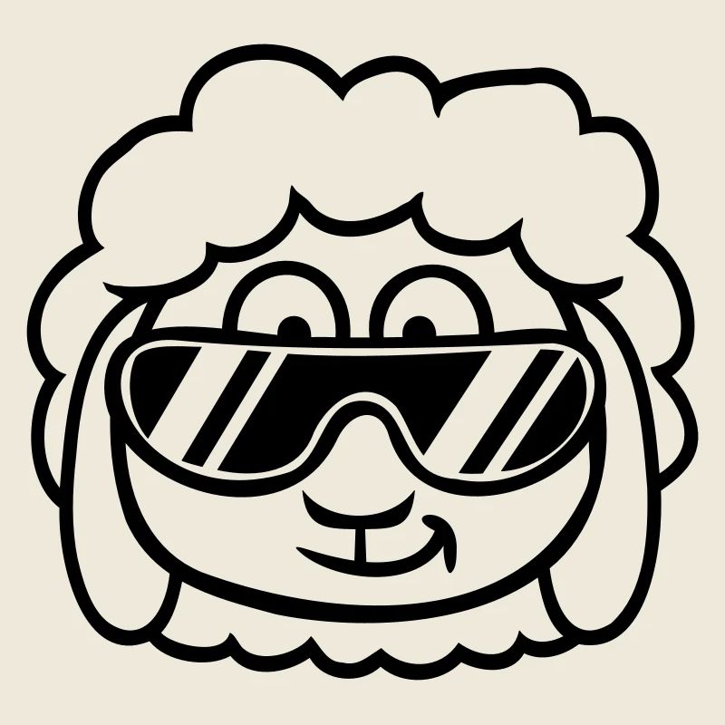 Sheep Sunglasses Party Cool DJ Head Face Cute