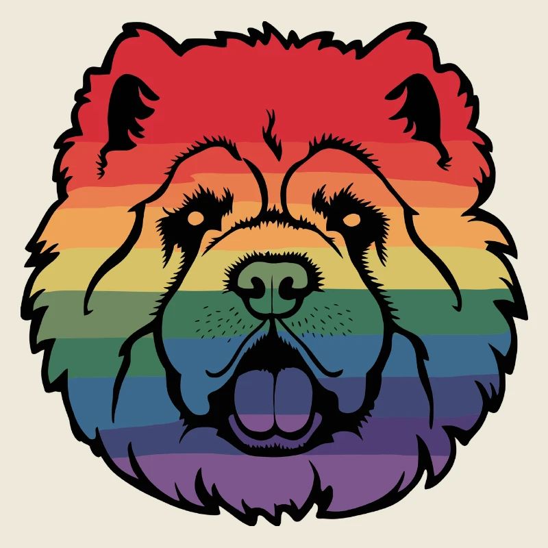 Regenbogen-Chow-Chow