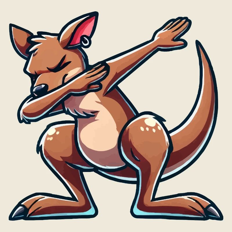 kangaroo dabbing