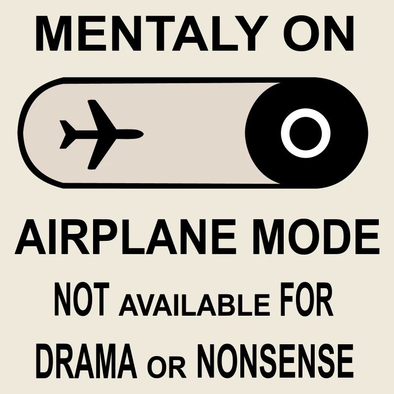 Mental im Flugzeugmodus