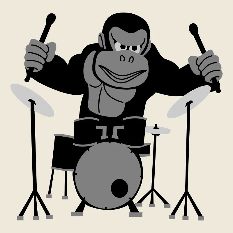 Drumming Gorilla