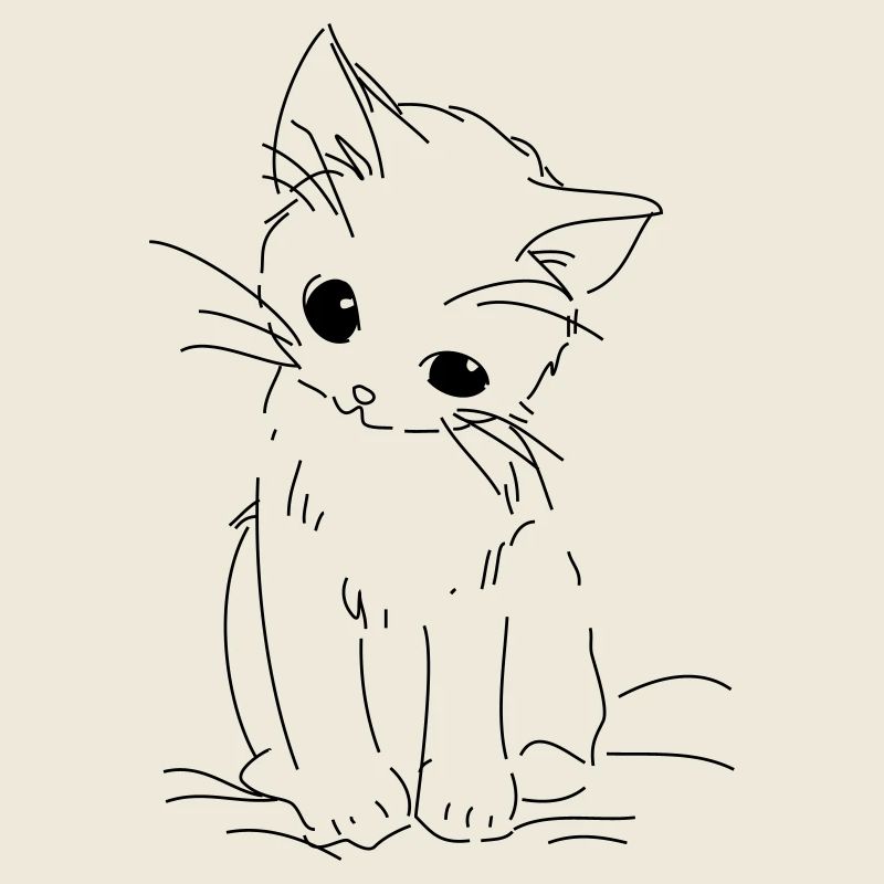 chaton timide