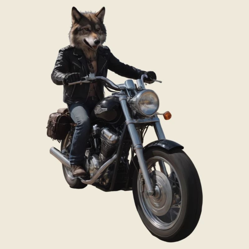 Loup motard