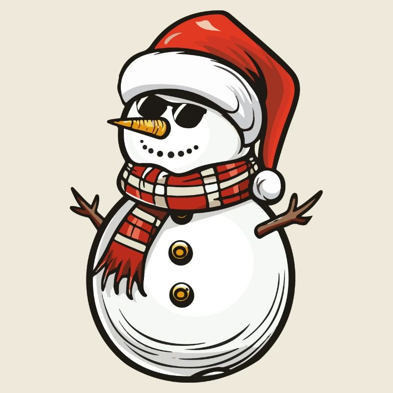 schneemann cool santa
