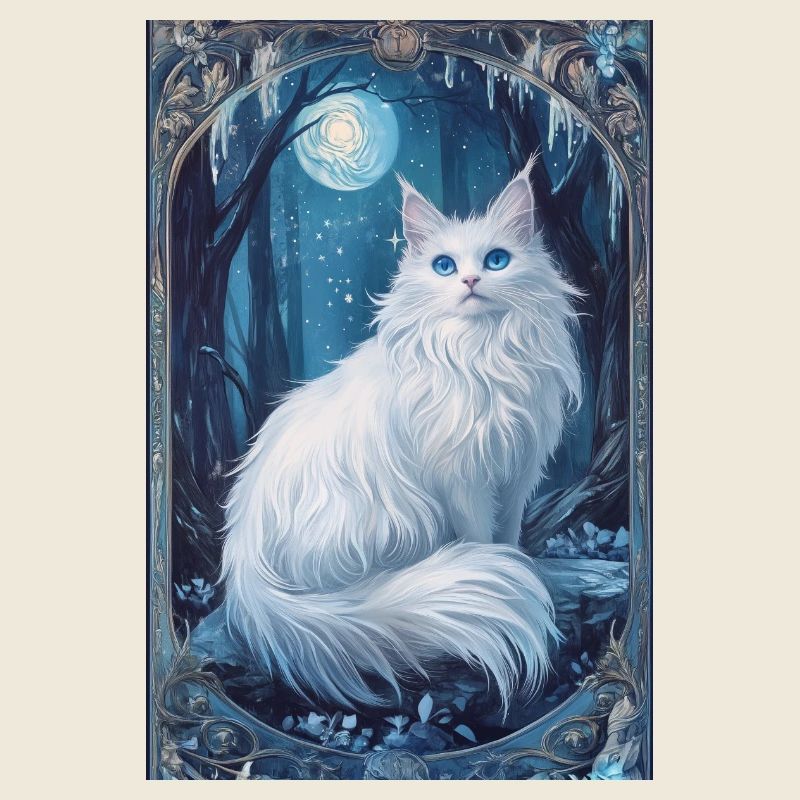 Cloudtail Cloud Tail Beau chat blanc hiver