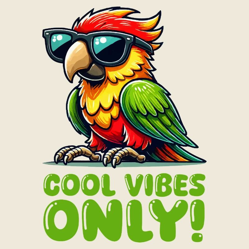 papagei sonnenbrille comic