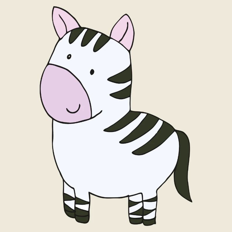 zebra rosa
