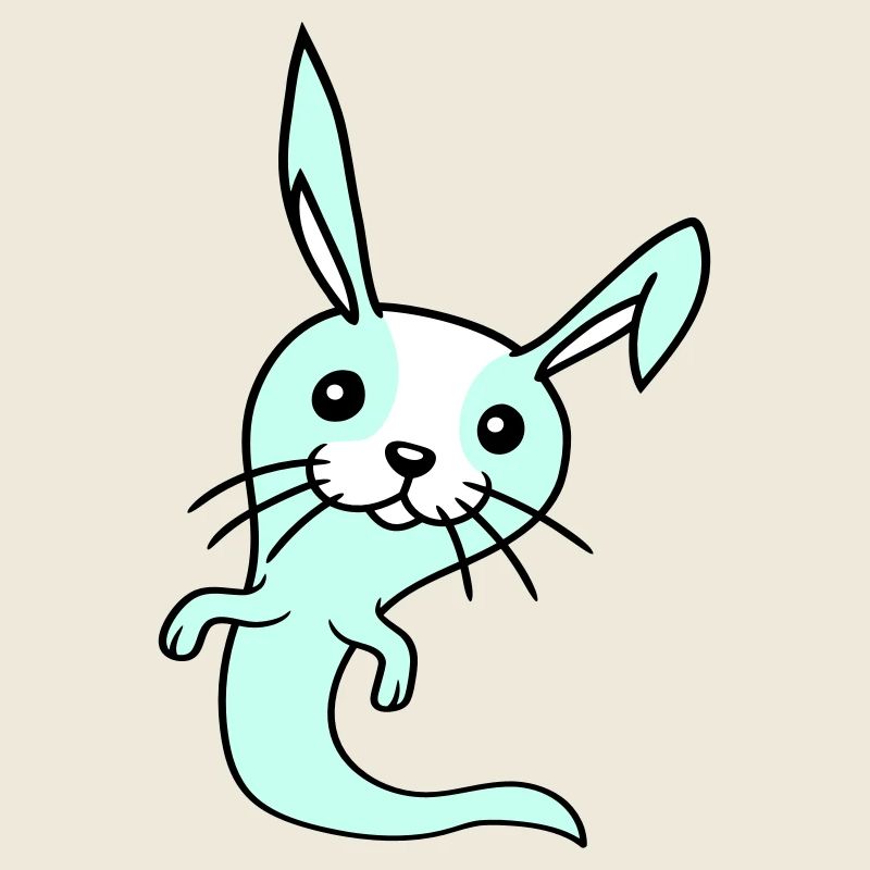 Bunny Ghost Ghost Haunting Halloween Creepy Cute